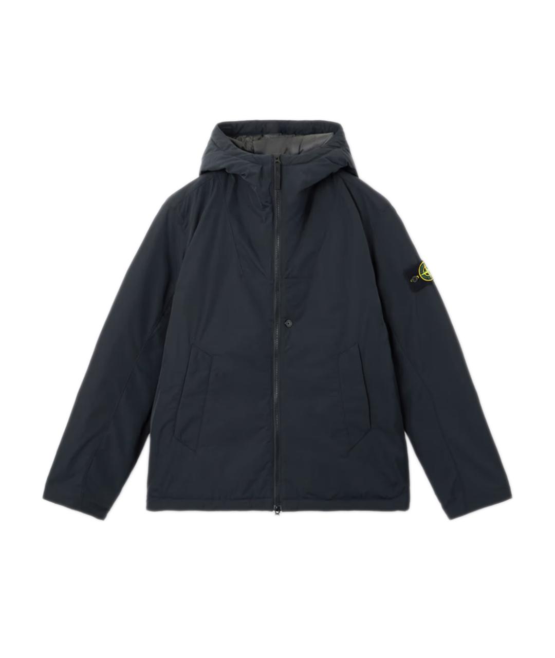 STONE ISLAND Темно-синяя куртка, фото 1