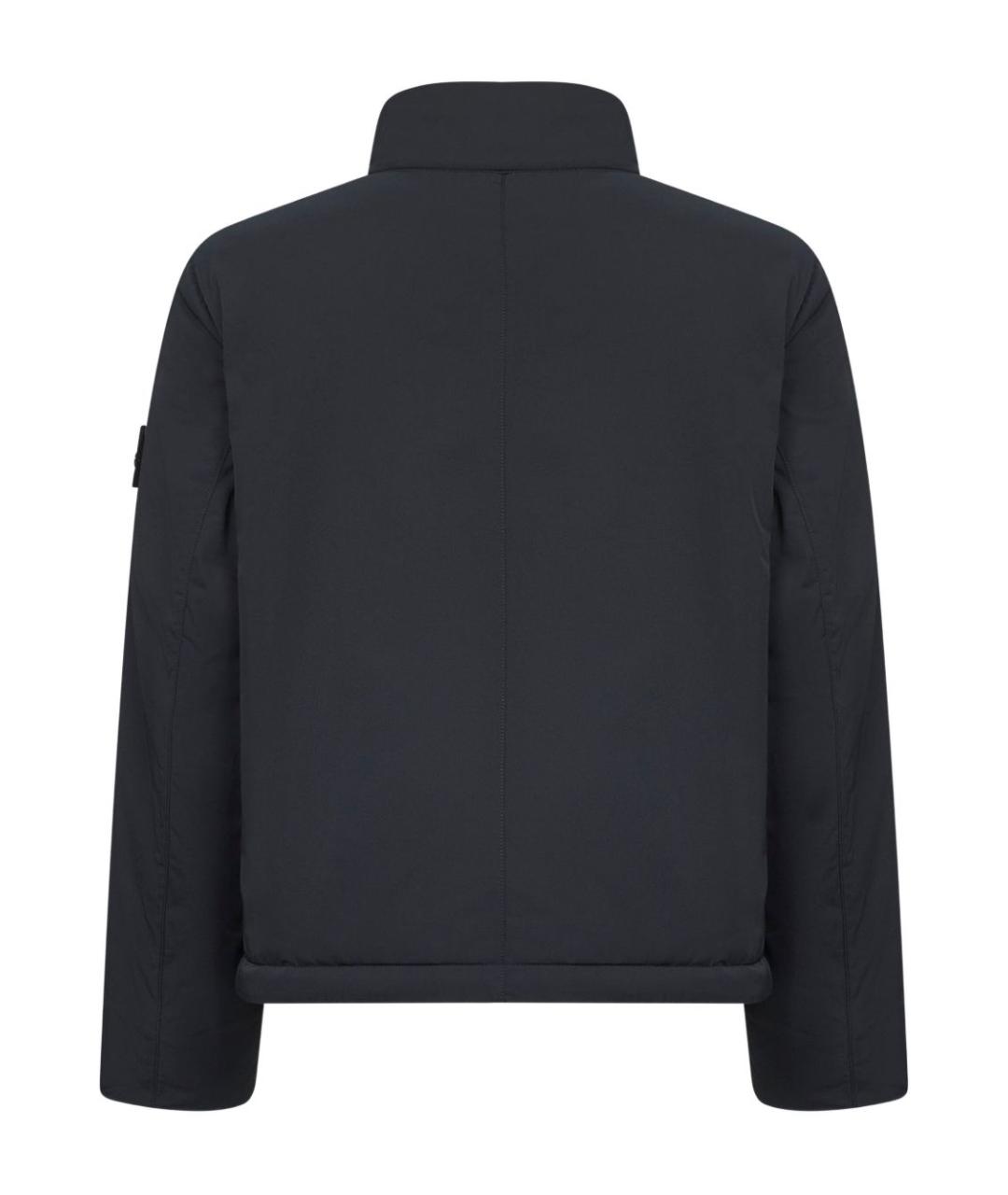 STONE ISLAND Черная полиэстеровая куртка, фото 2