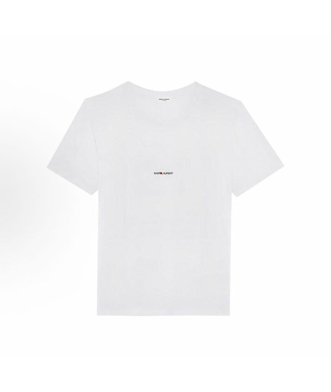 SAINT LAURENT Белая футболка, фото 3