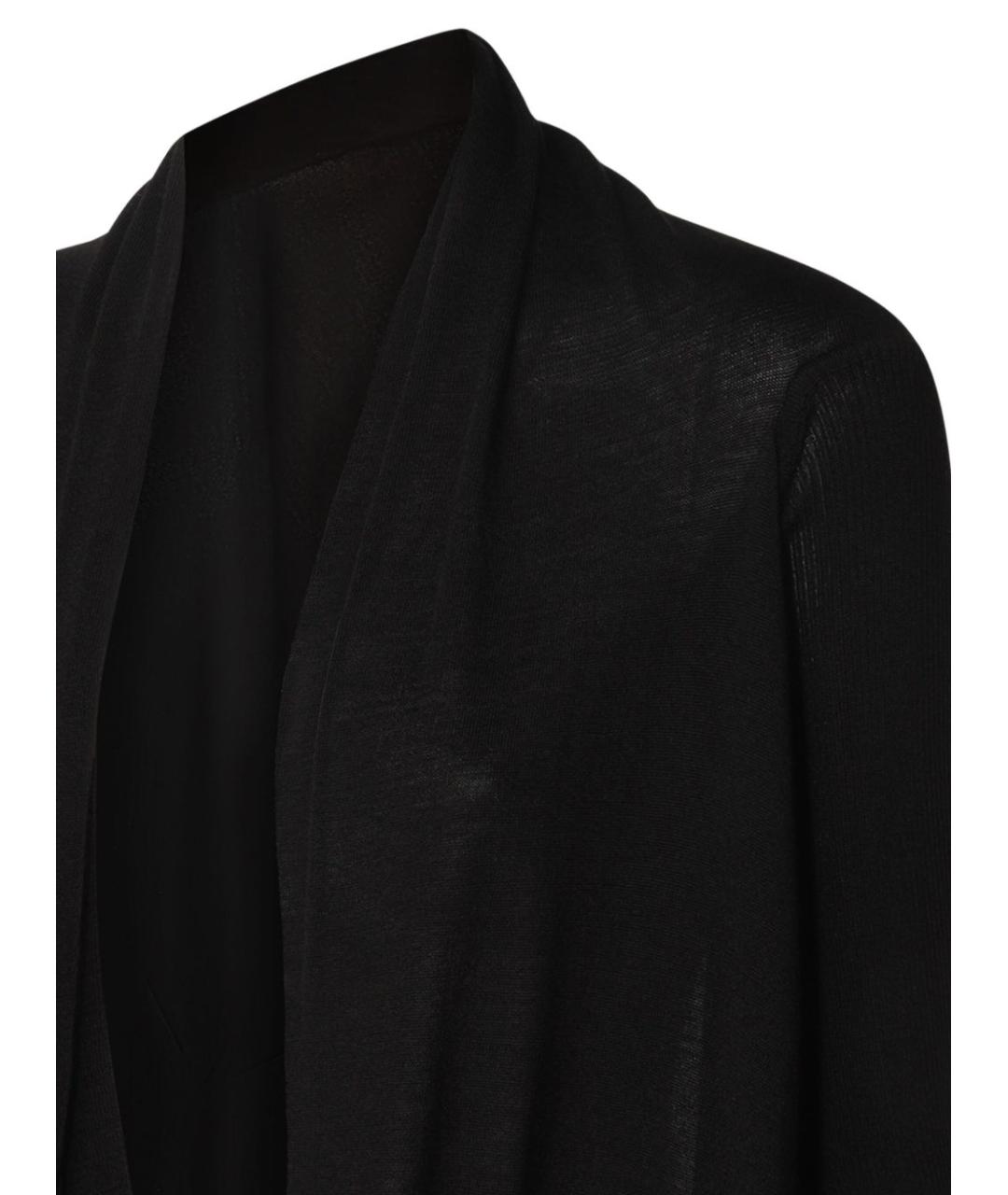 RICK OWENS Черный шерстяной кардиган, фото 3