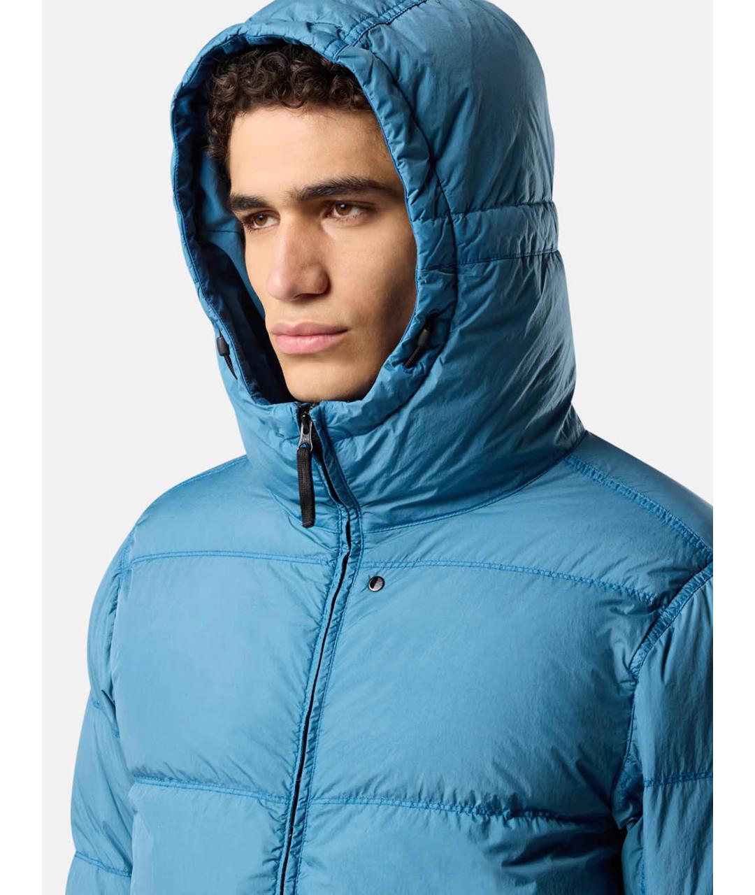 STONE ISLAND Голубая полиамидовая куртка, фото 5