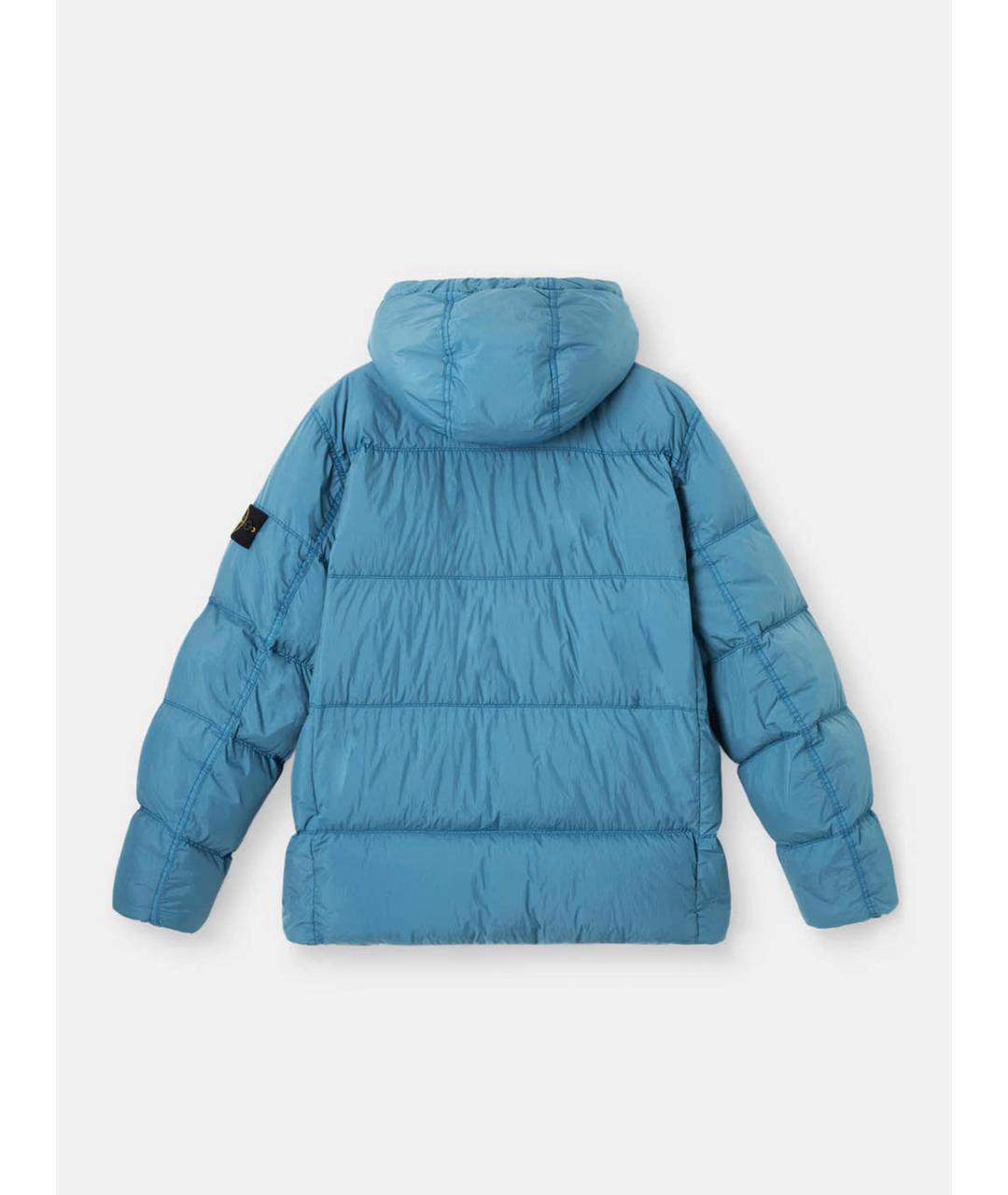 STONE ISLAND Голубая полиамидовая куртка, фото 7