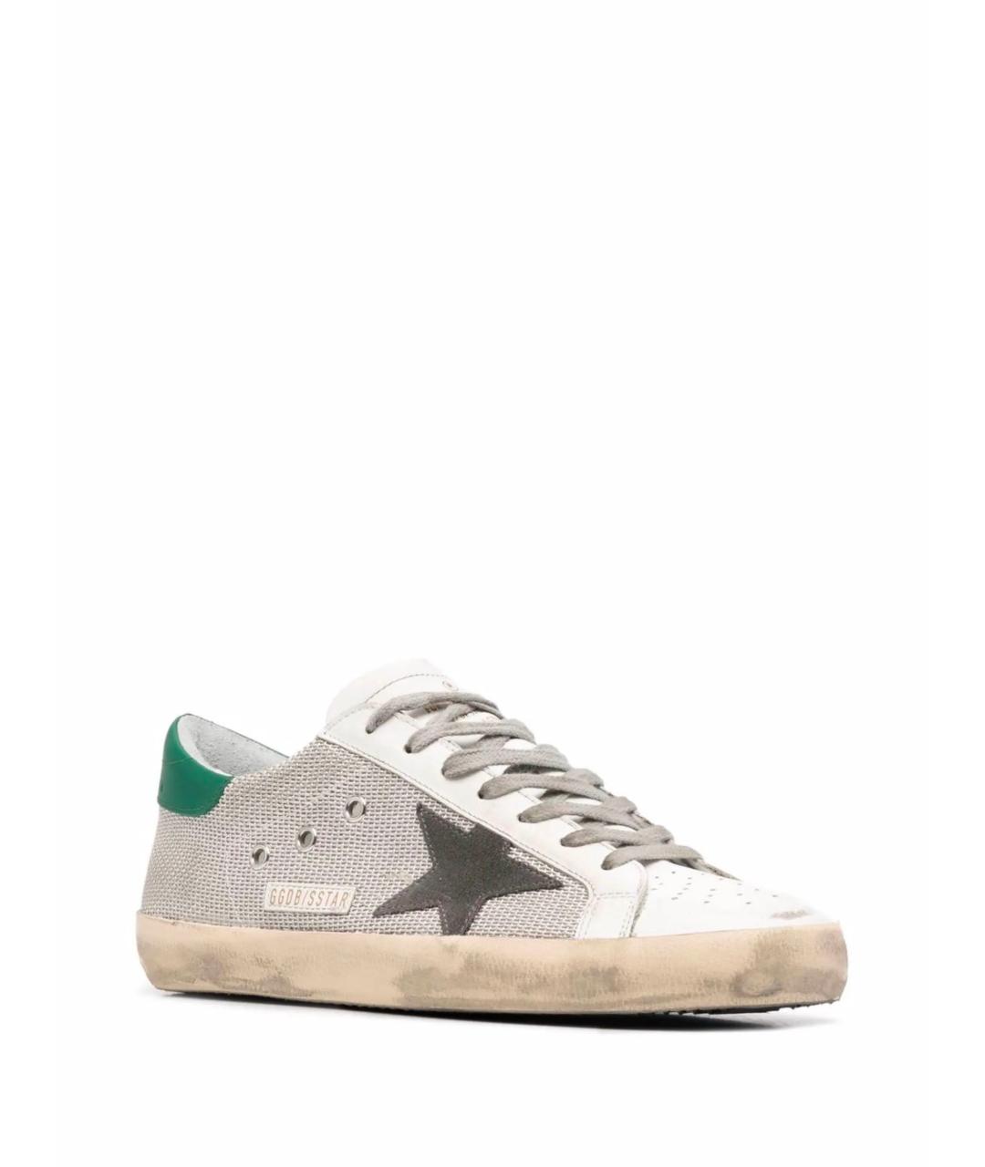 GOLDEN GOOSE DELUXE BRAND Серые синтетические низкие кроссовки / кеды, фото 2
