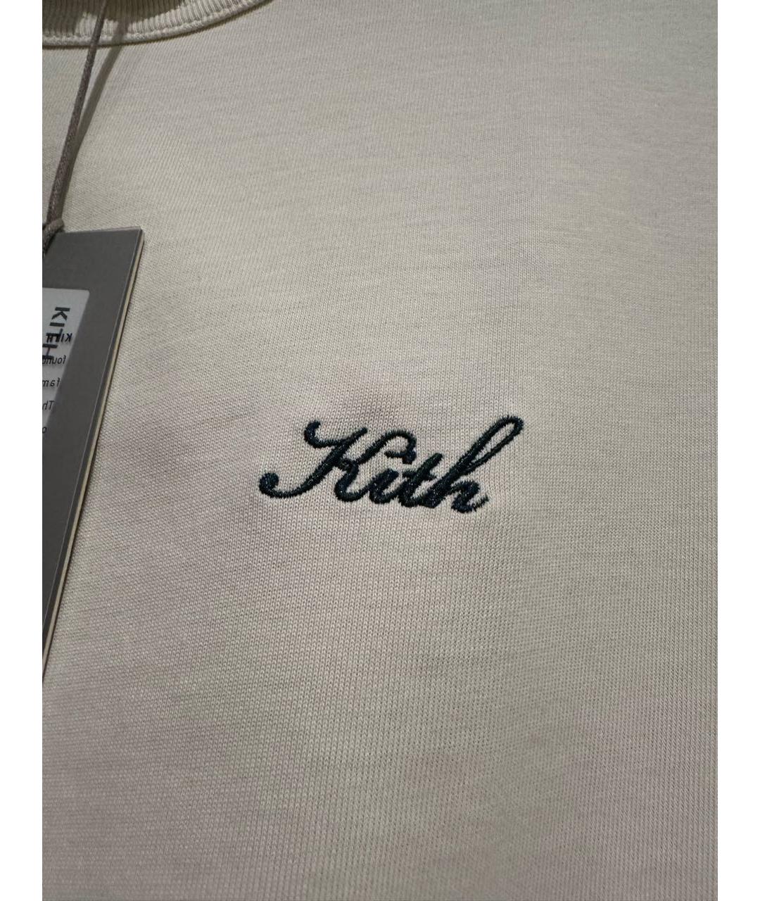 KITH Бежевая футболка, фото 4