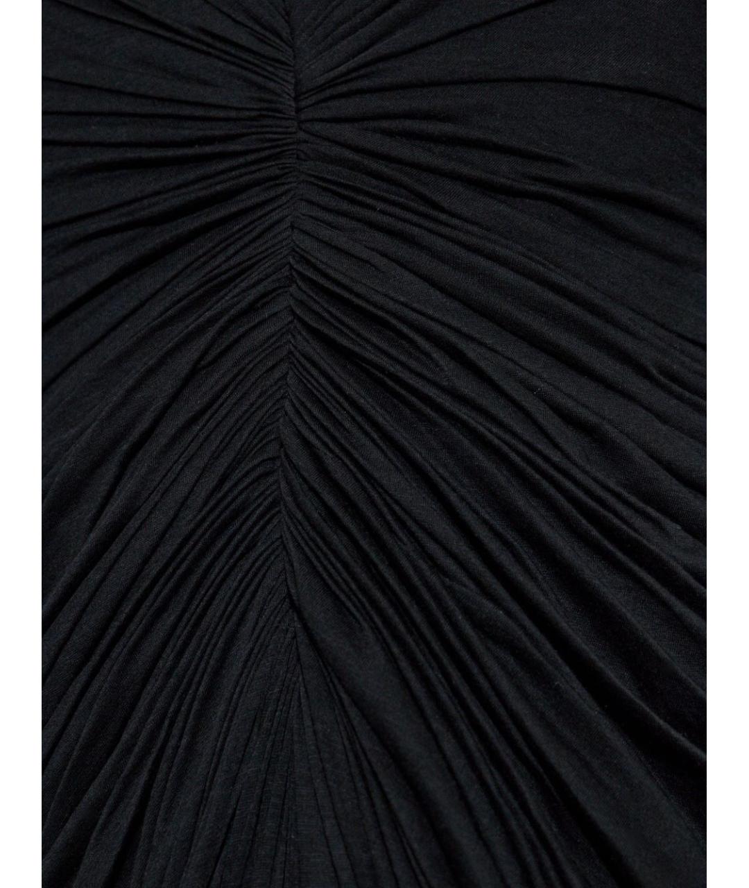 RICK OWENS Черное хлопковое вечернее платье, фото 5