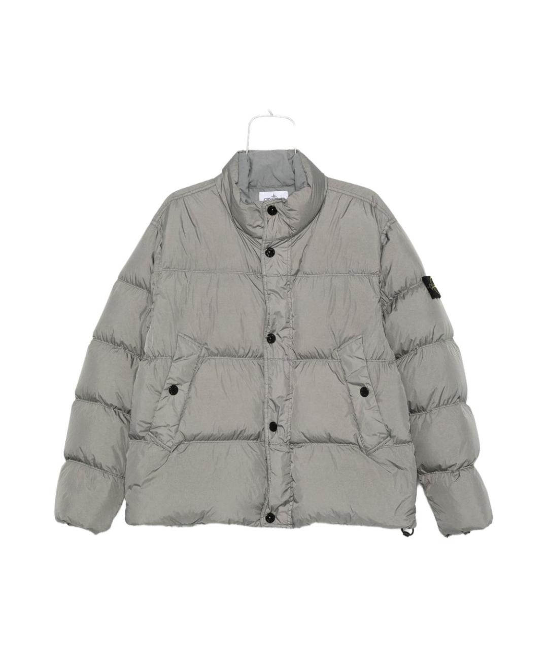 STONE ISLAND Серая полиамидовая куртка, фото 1