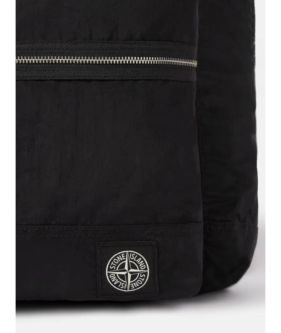 STONE ISLAND Черный синтетический рюкзак, фото 3