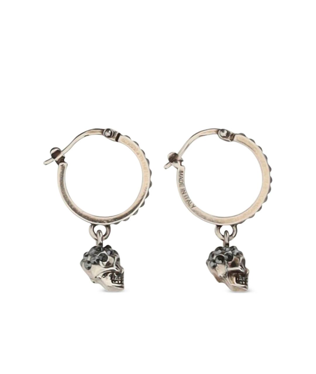 ALEXANDER MCQUEEN Серебряные металлические серьги, фото 1