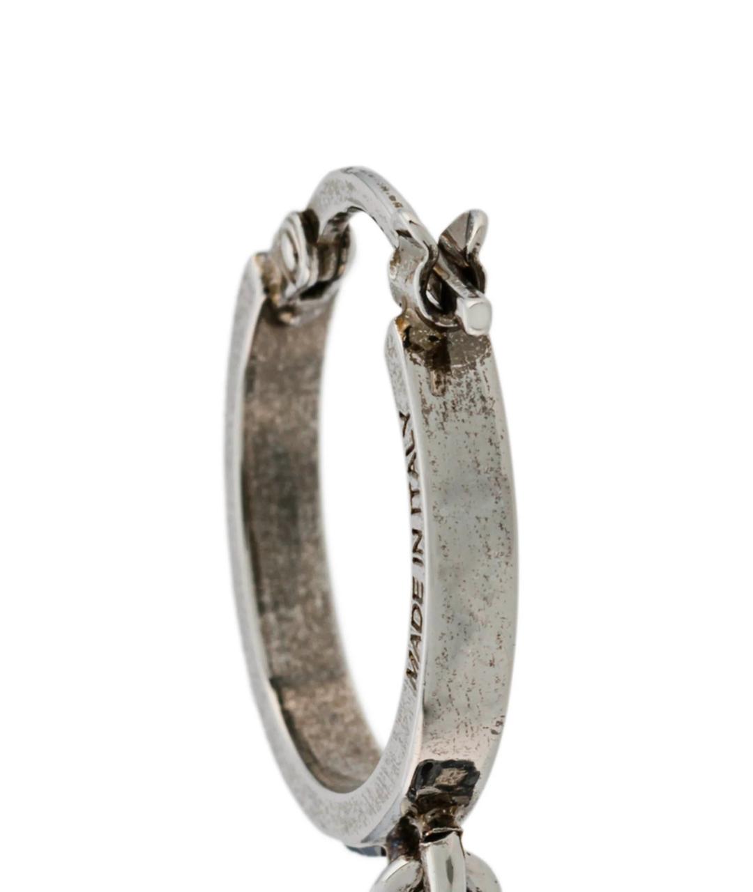 ALEXANDER MCQUEEN Серебряные металлические серьги, фото 4