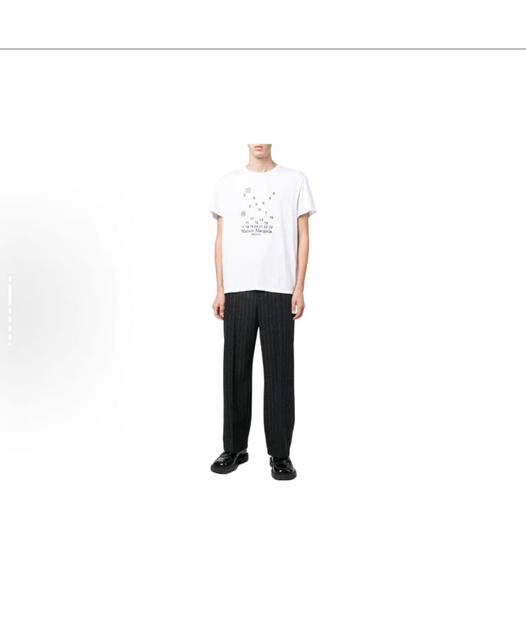 MAISON MARGIELA Белая хлопковая футболка, фото 2