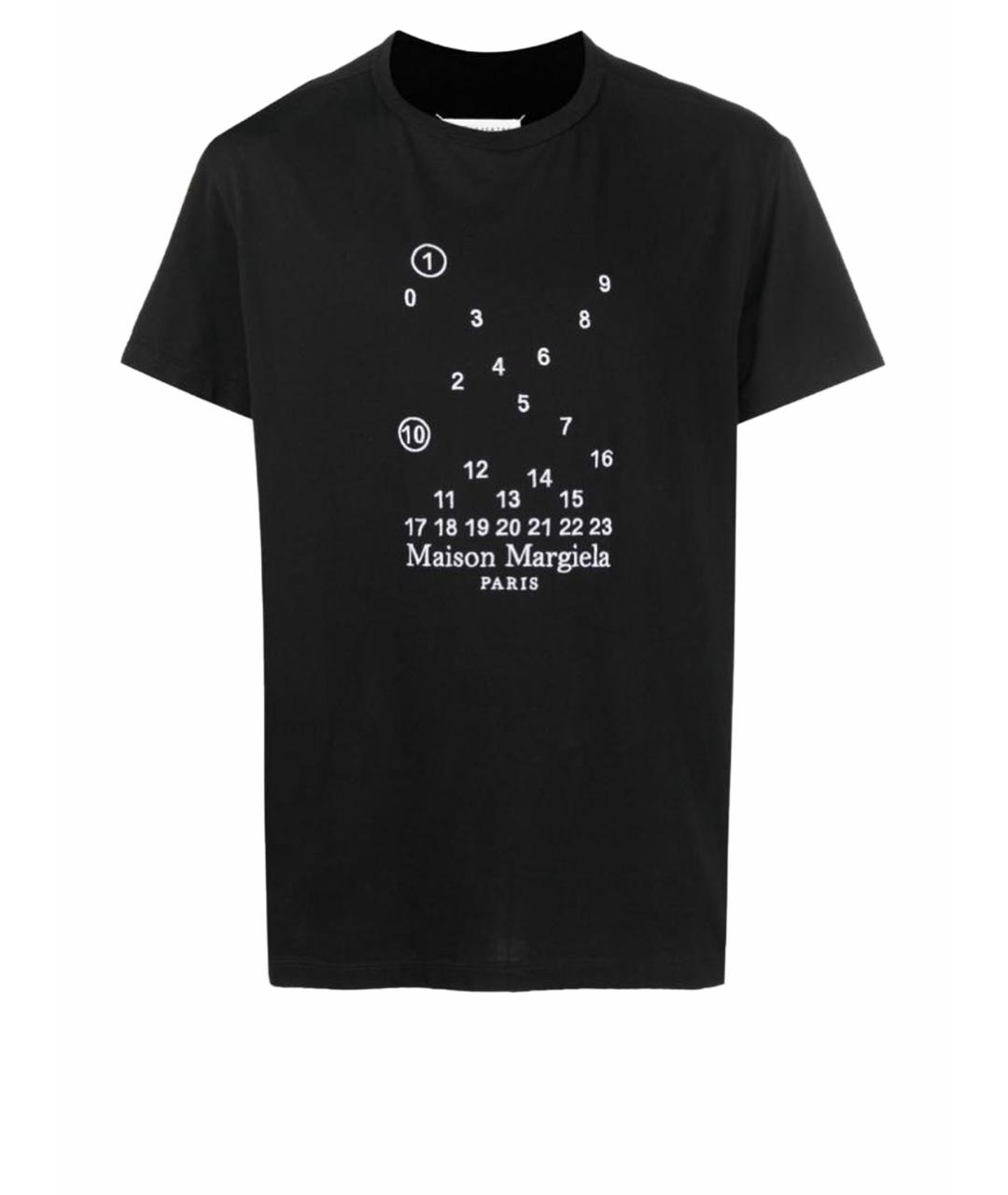 MAISON MARGIELA Черная хлопковая футболка, фото 1