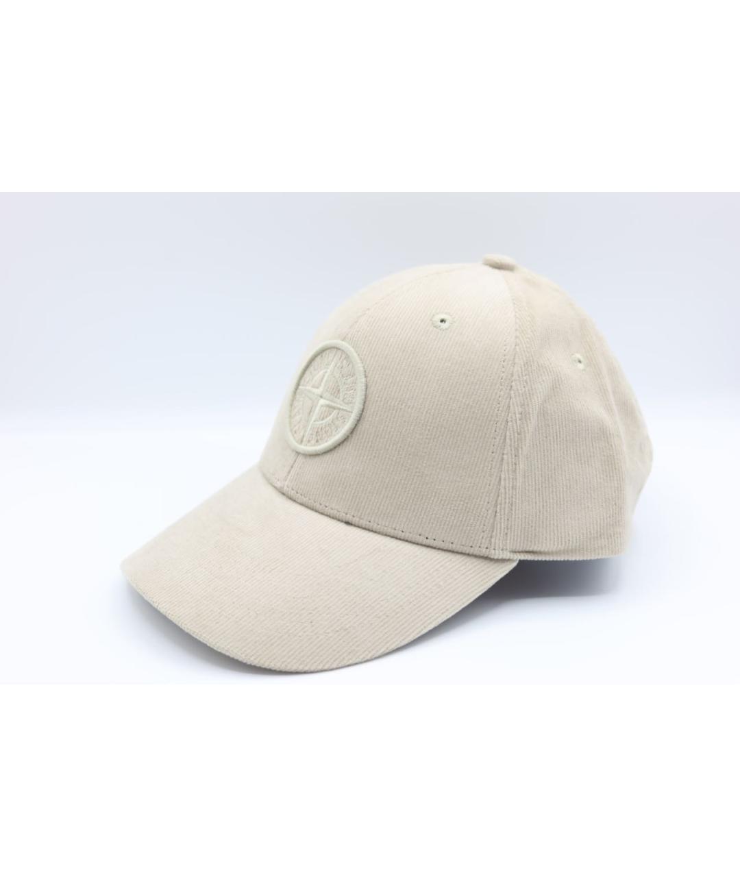 STONE ISLAND Бежевая кепка/бейсболка, фото 2