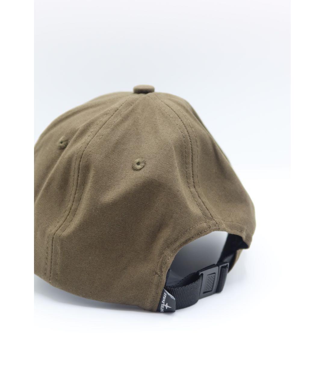 STONE ISLAND Хаки хлопковая кепка/бейсболка, фото 4