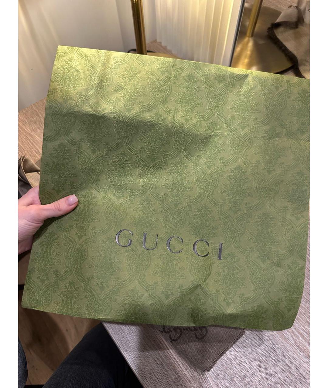 GUCCI Коричневый платок, фото 7