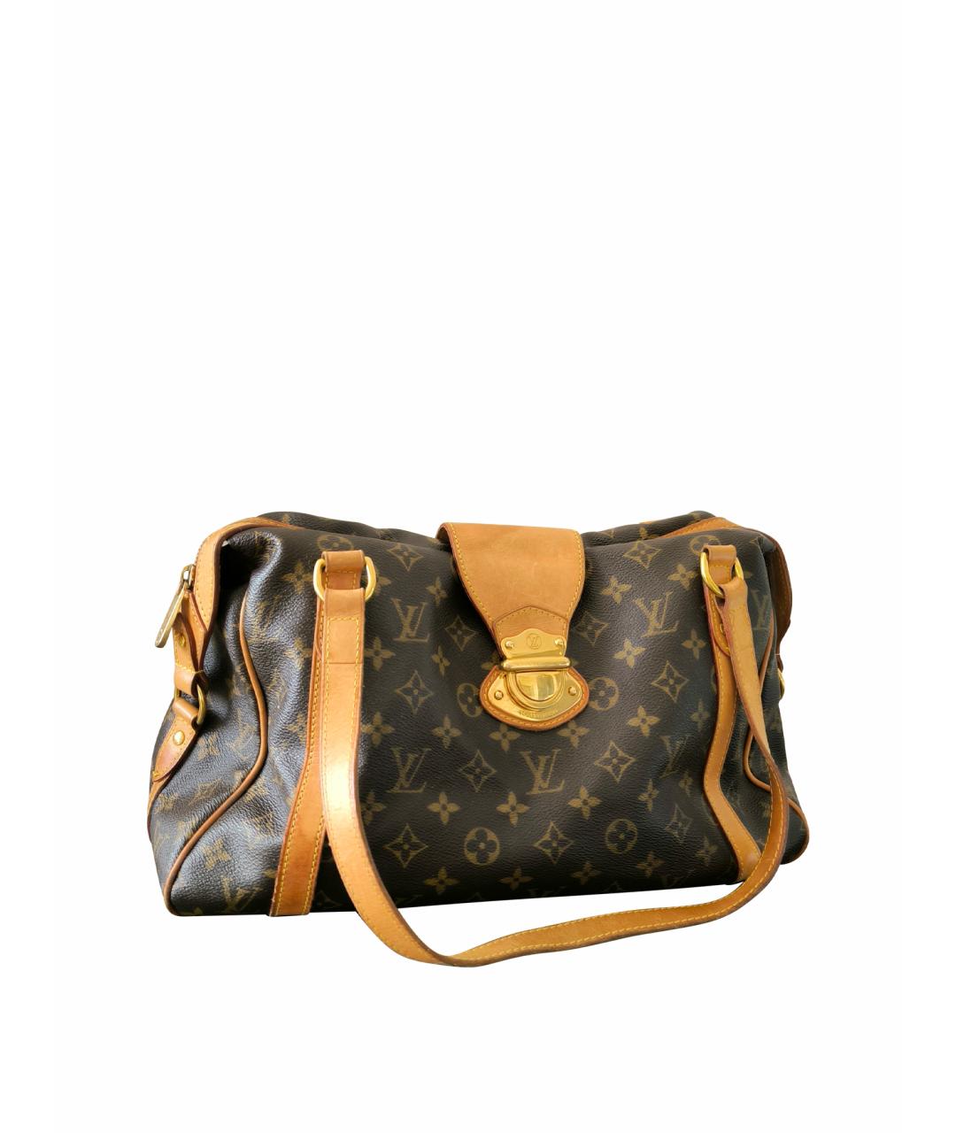 LOUIS VUITTON Коричневая кожаная сумка тоут, фото 1