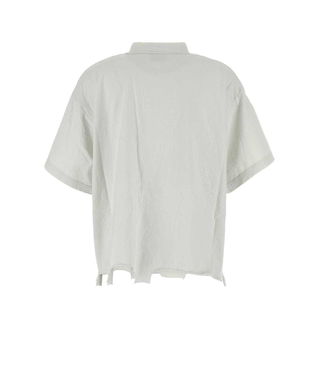 BALENCIAGA Белая хлопковая футболка, фото 2