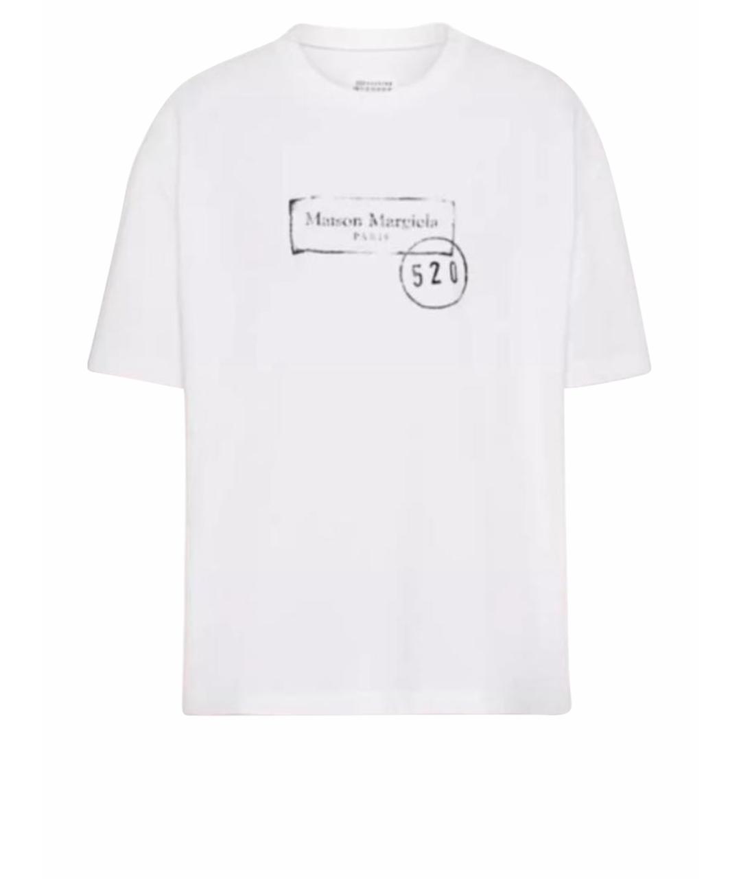 MAISON MARGIELA Белая хлопковая футболка, фото 1