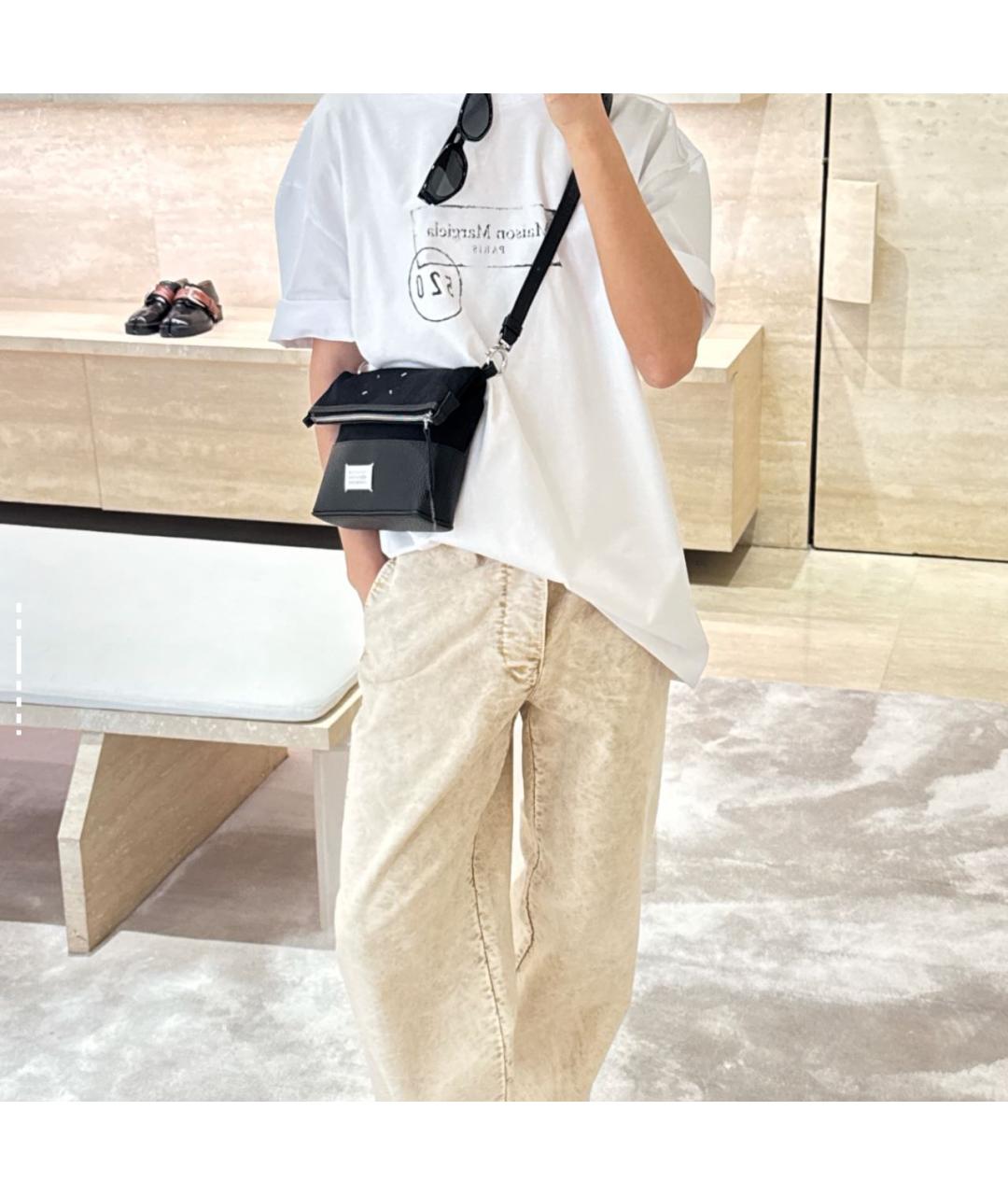MAISON MARGIELA Белая хлопковая футболка, фото 3