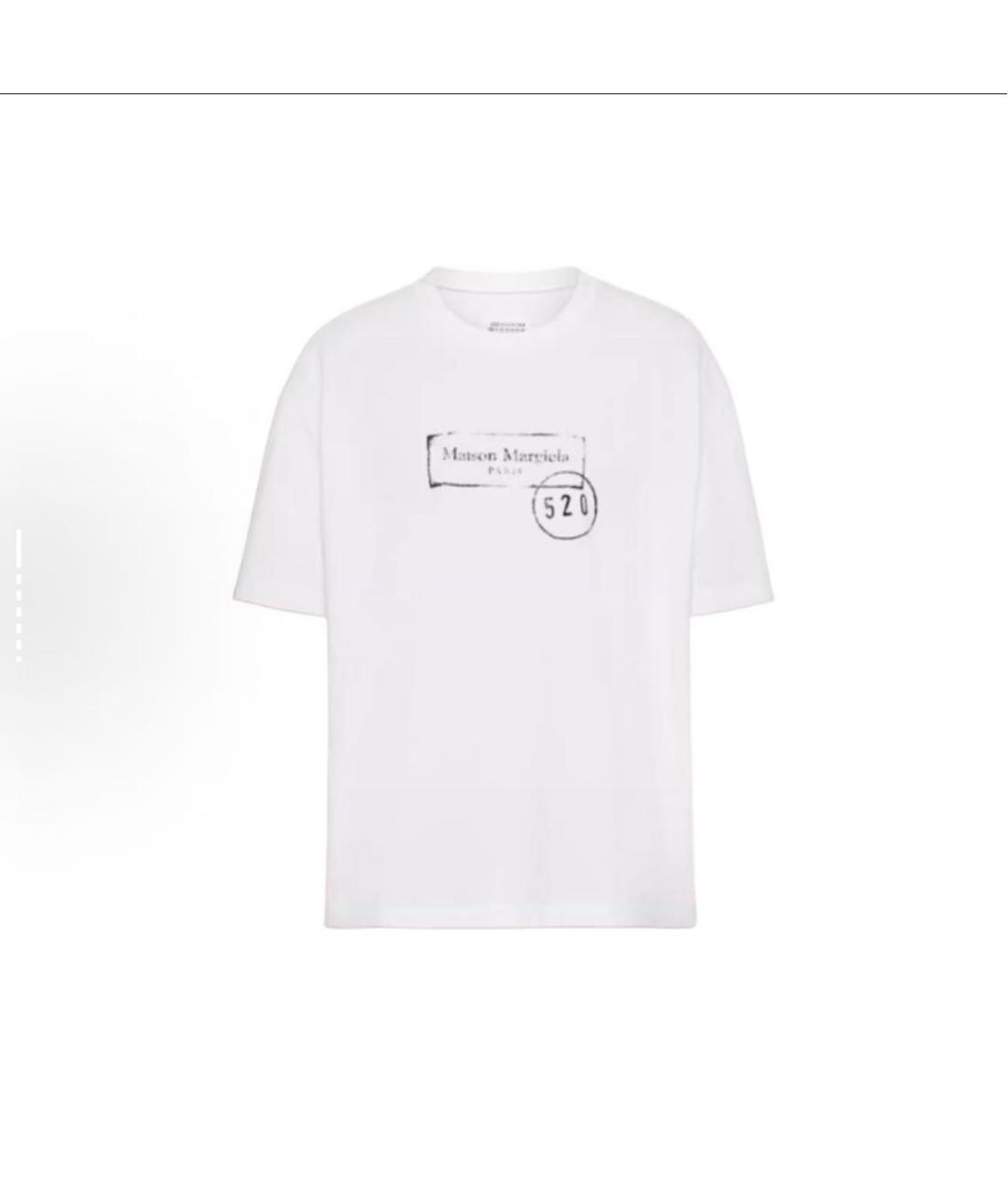 MAISON MARGIELA Белая хлопковая футболка, фото 4