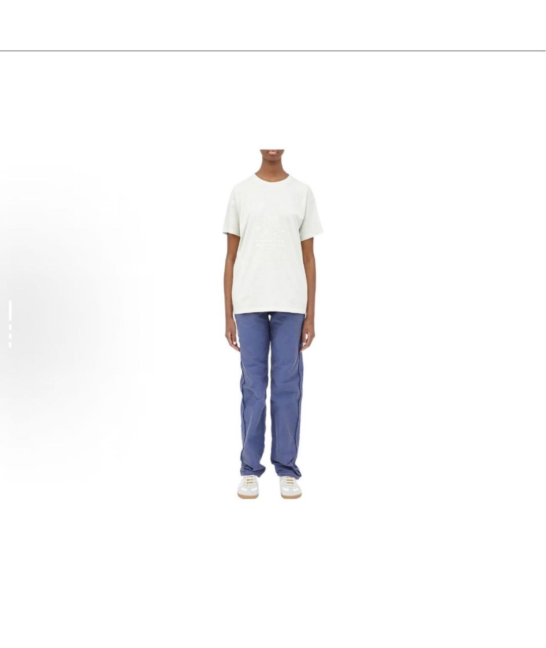 MAISON MARGIELA Белая хлопковая футболка, фото 3