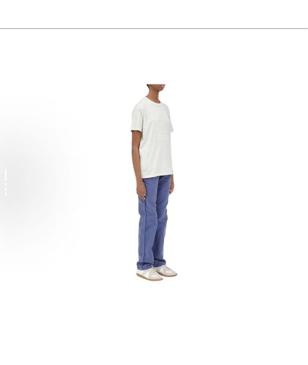 MAISON MARGIELA Белая хлопковая футболка, фото 2