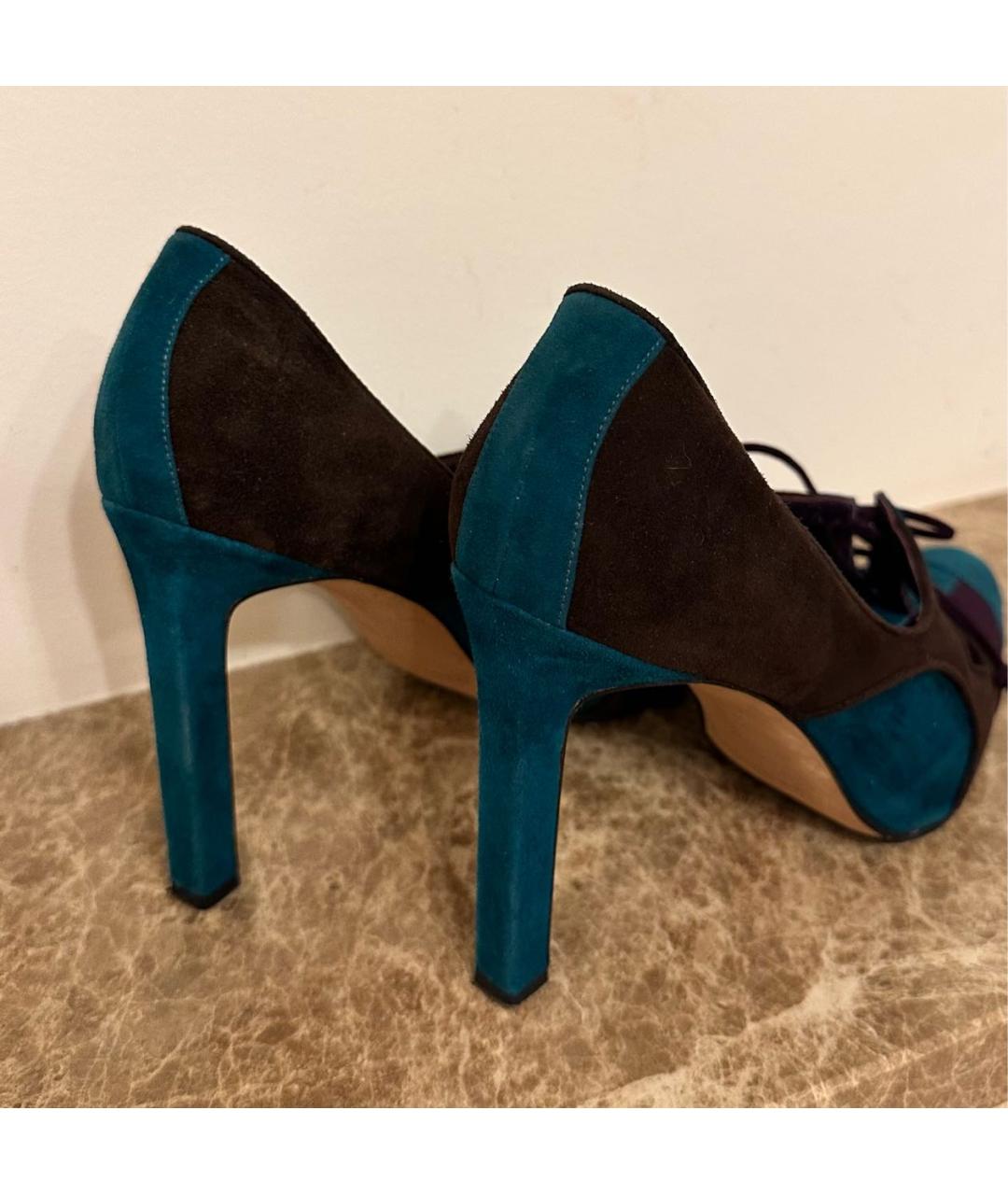 MANOLO BLAHNIK Мульти замшевые туфли, фото 2