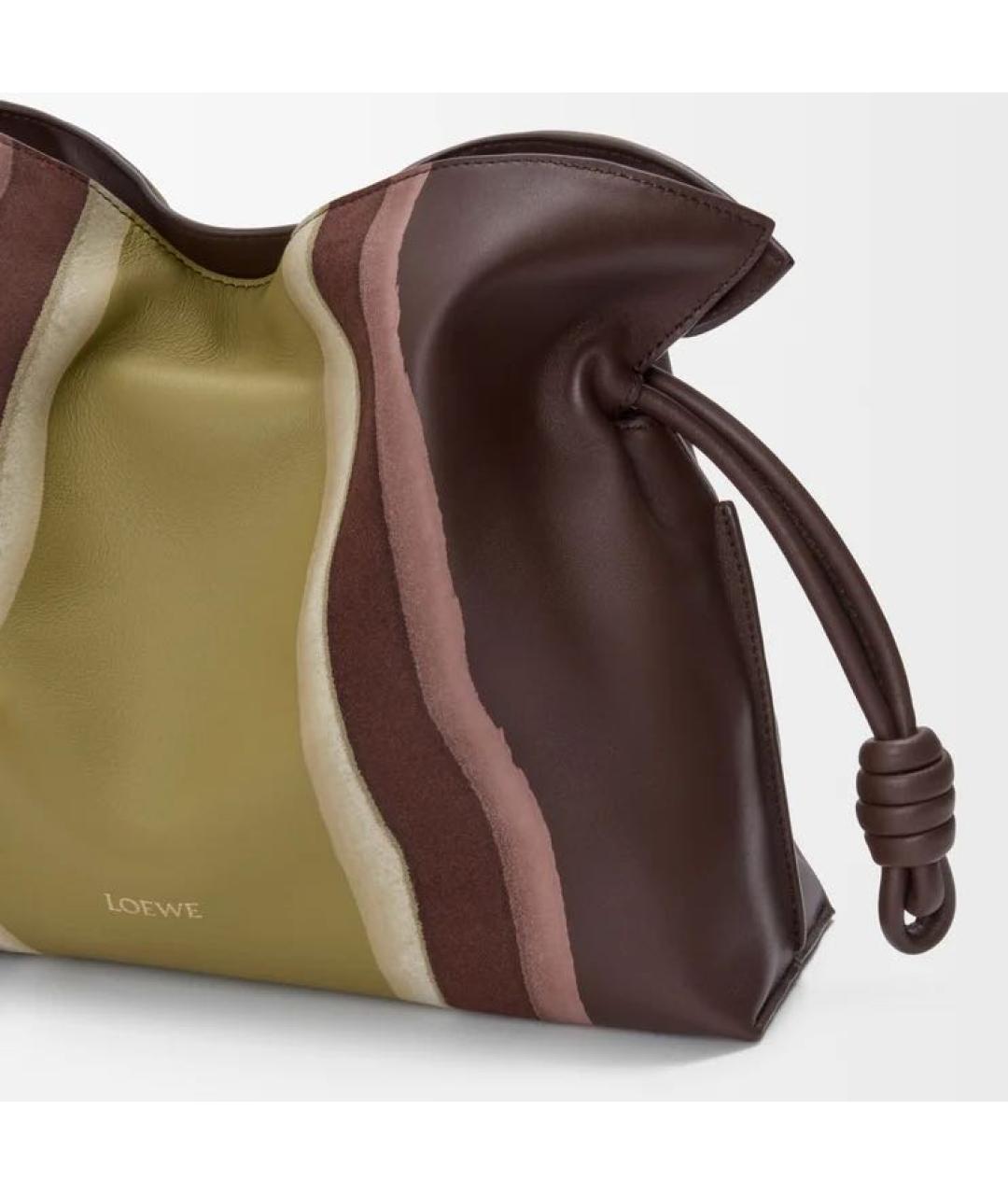 LOEWE Коричневая кожаная сумка через плечо, фото 7
