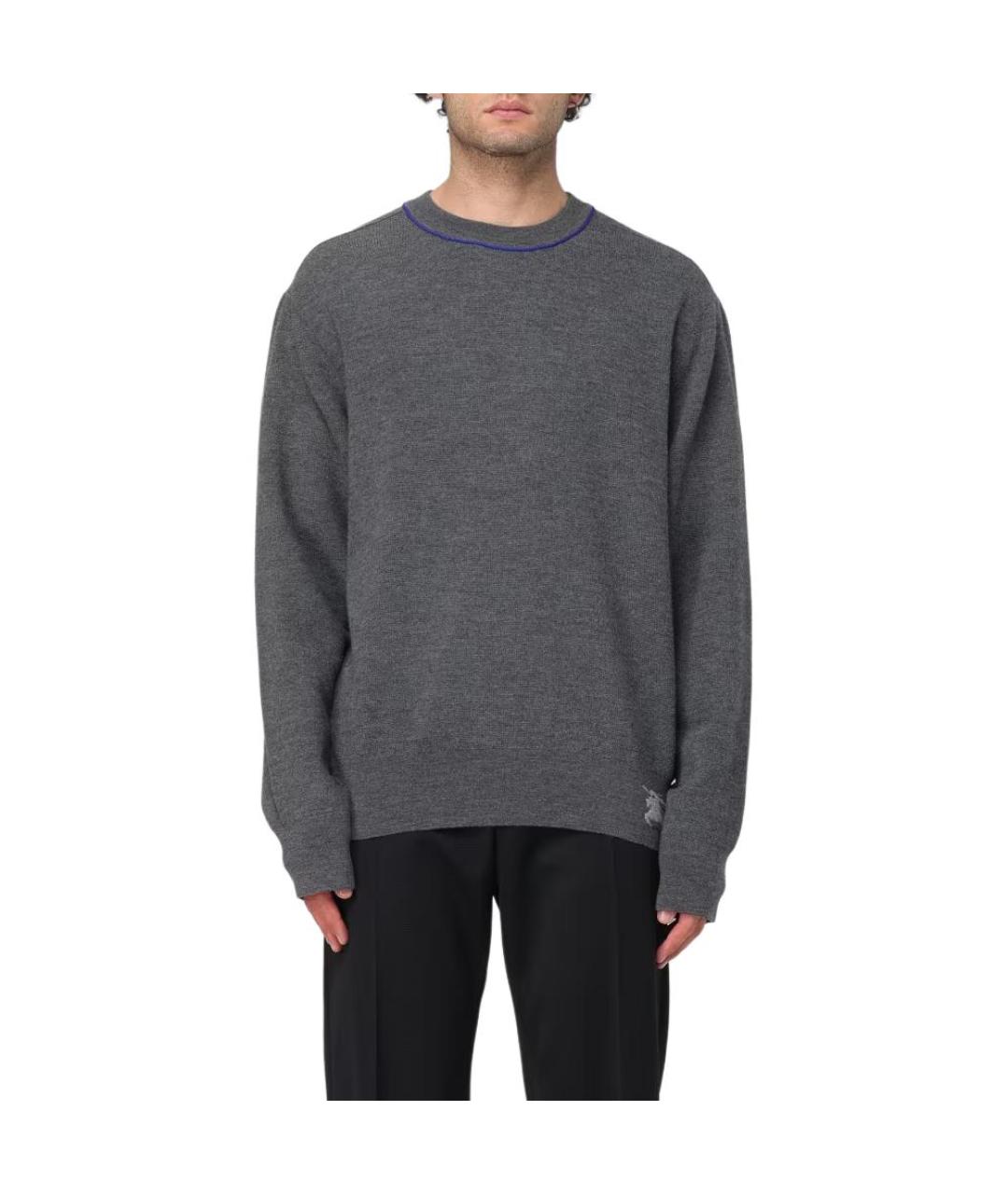 BURBERRY Серый джемпер / свитер, фото 4