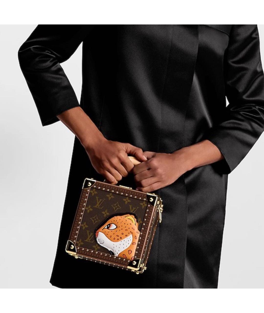 LOUIS VUITTON Коричневая сумка с короткими ручками, фото 6