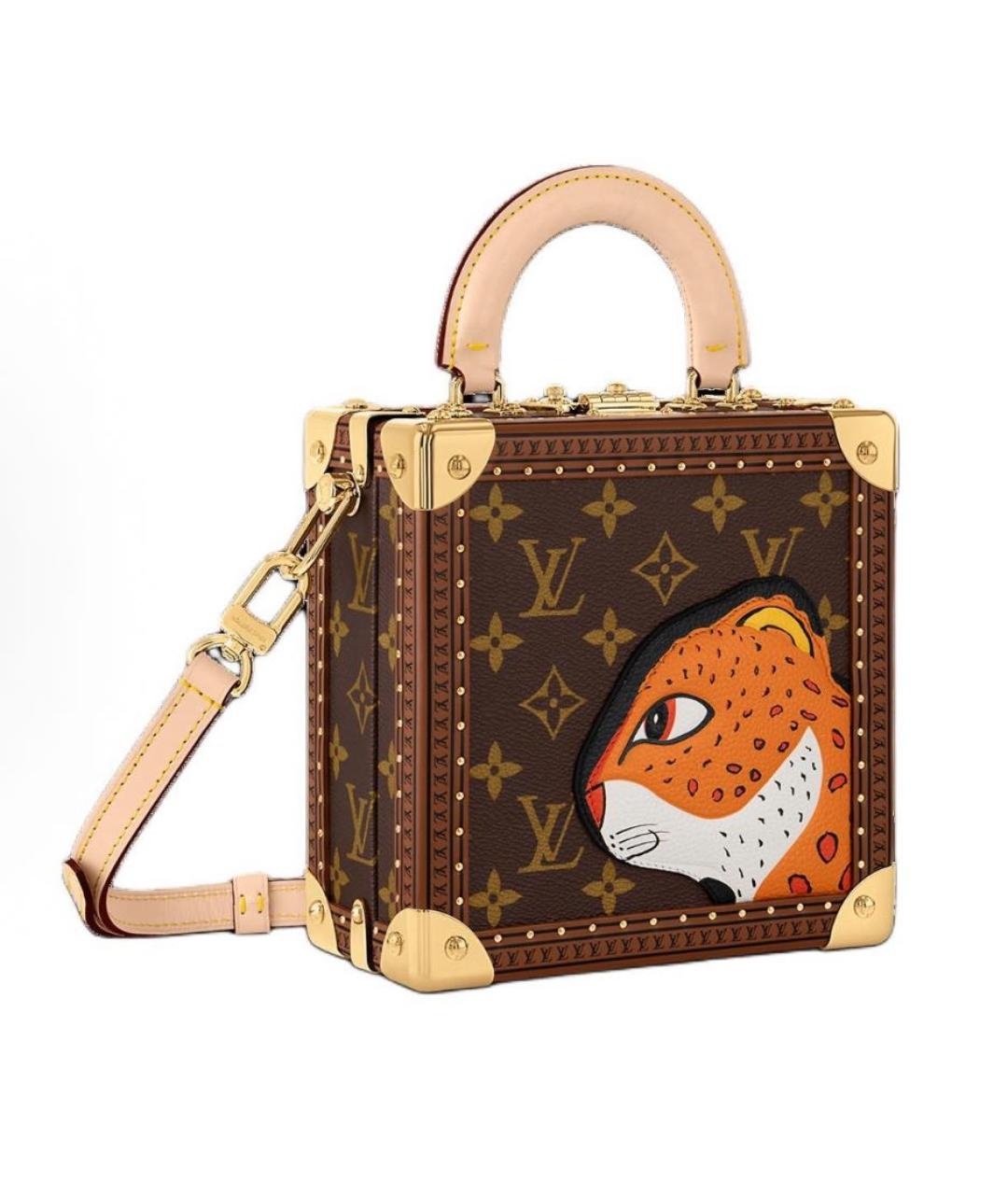 LOUIS VUITTON Коричневая сумка с короткими ручками, фото 2