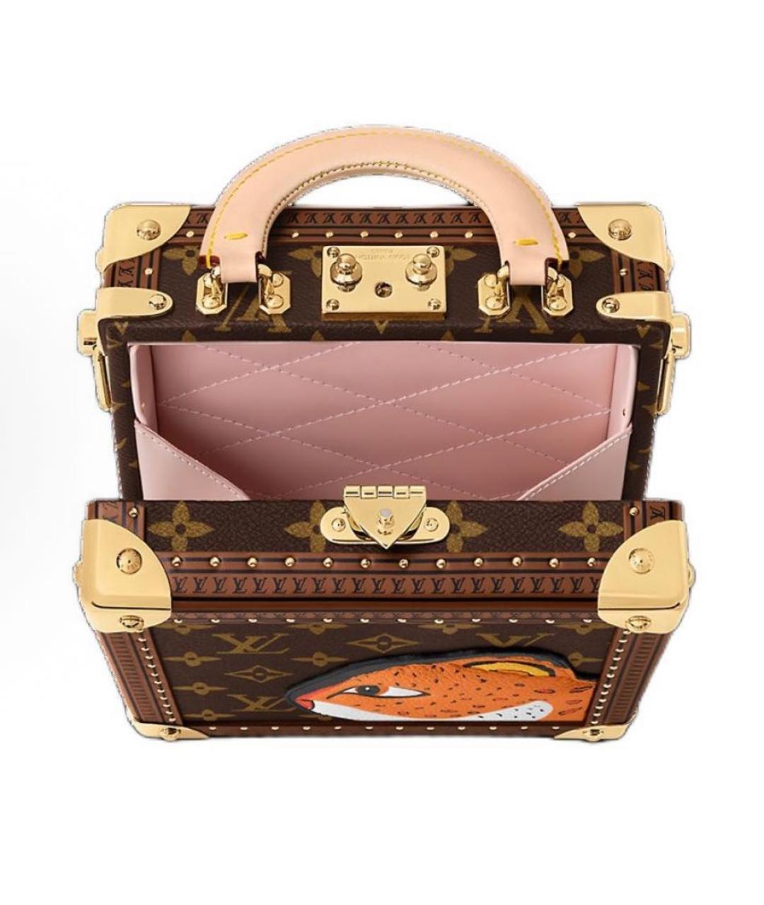 LOUIS VUITTON Коричневая сумка с короткими ручками, фото 4