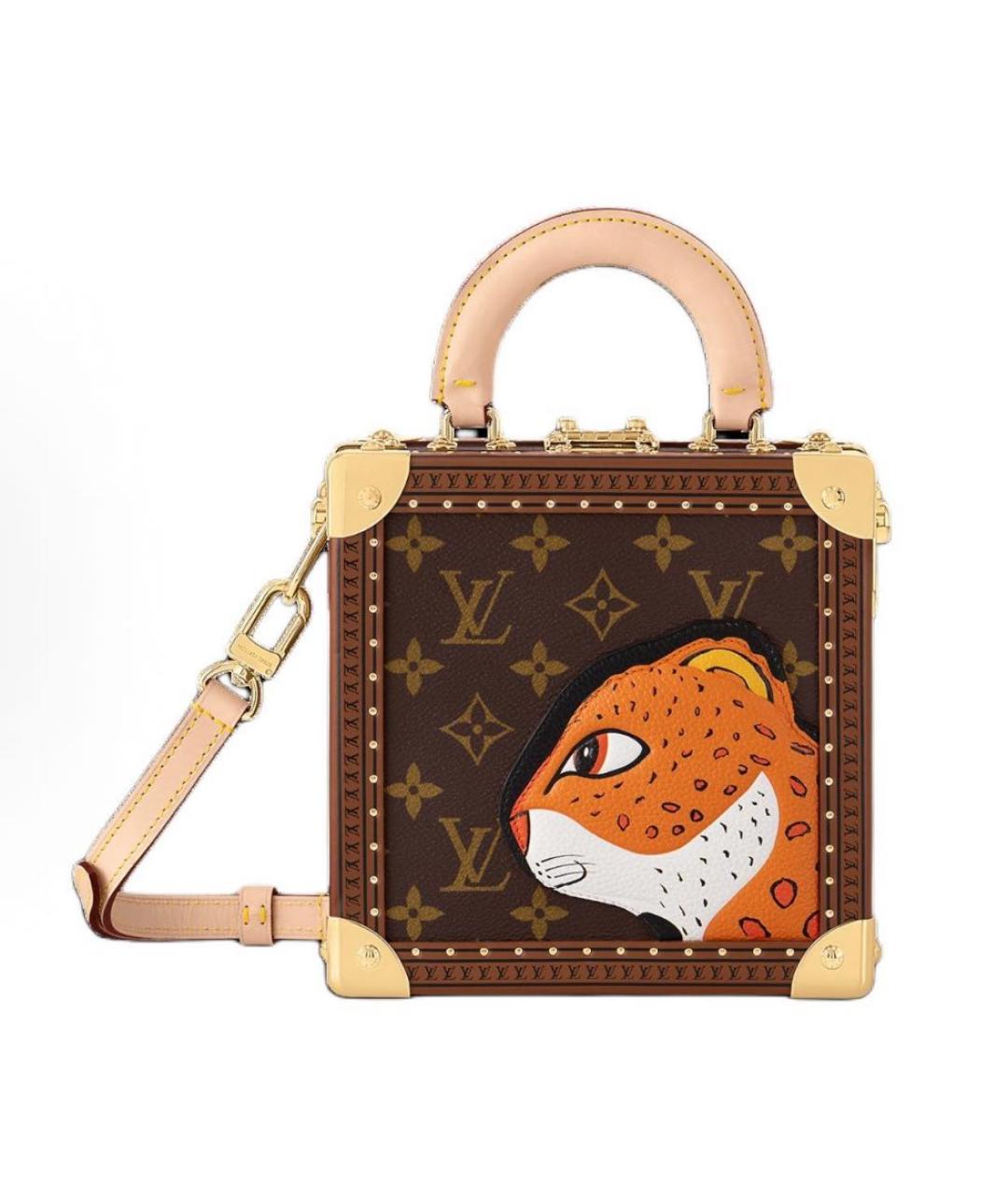 LOUIS VUITTON Коричневая сумка с короткими ручками, фото 8