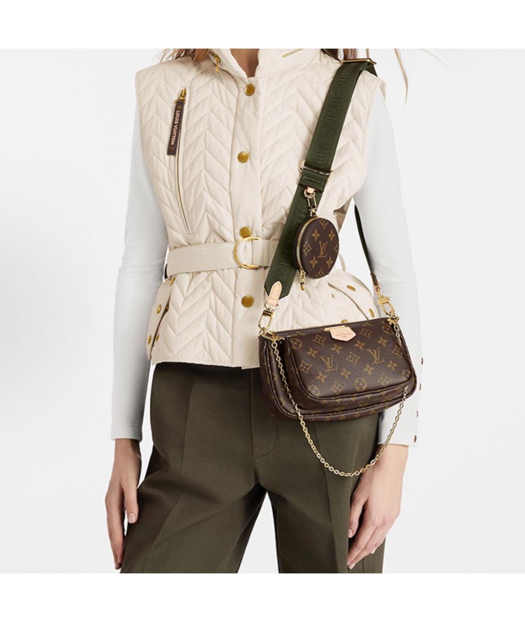 LOUIS VUITTON Коричневая сумка с короткими ручками, фото 5