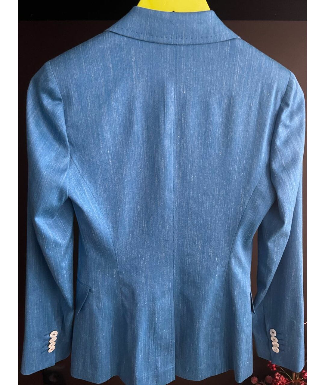 KITON Синий шерстяной жакет/пиджак, фото 2