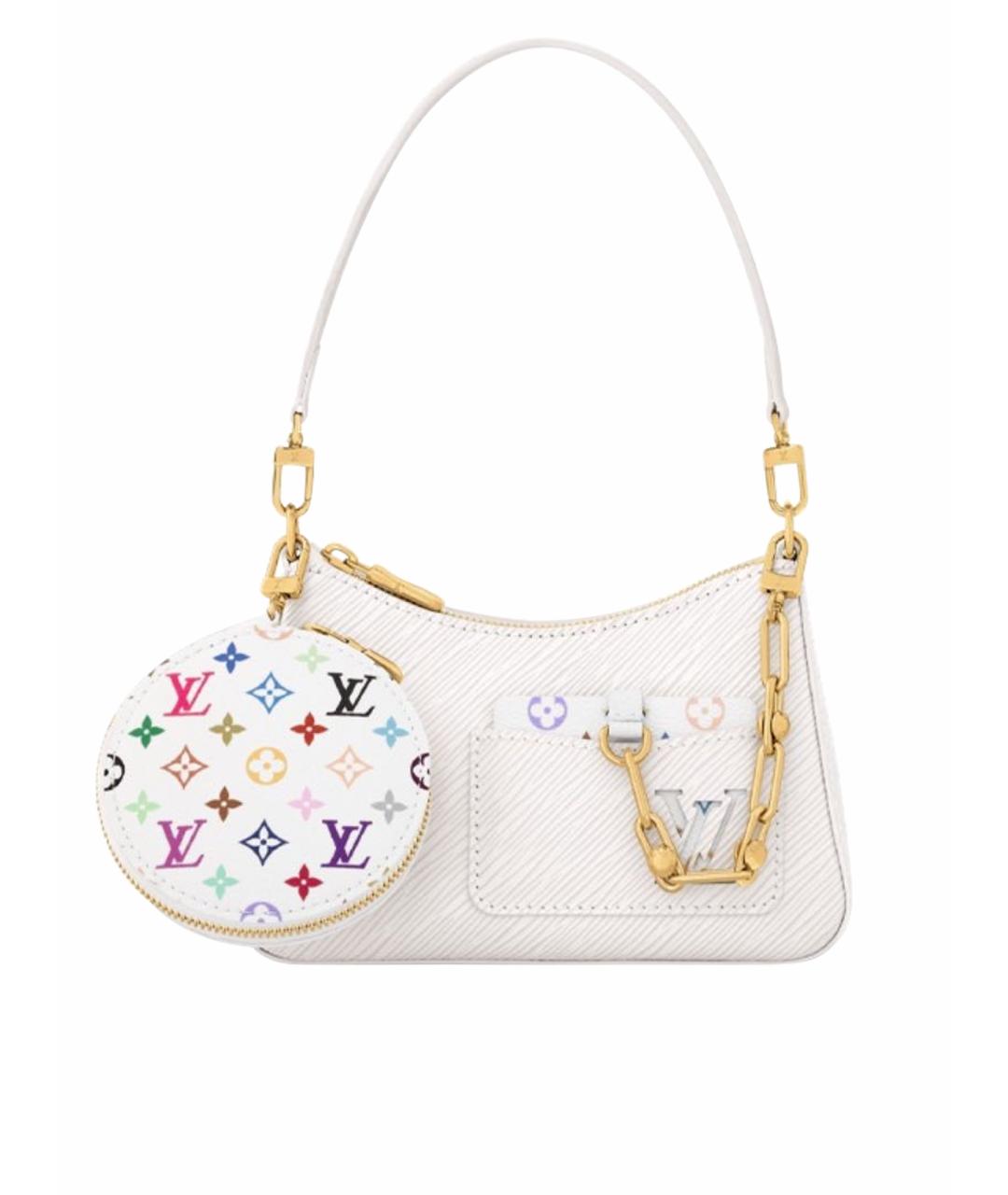 LOUIS VUITTON Белая кожаная сумка через плечо, фото 1