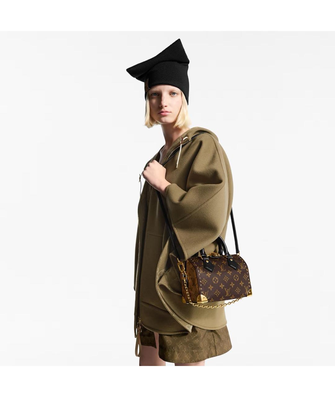 LOUIS VUITTON Коричневая сумка с короткими ручками, фото 6