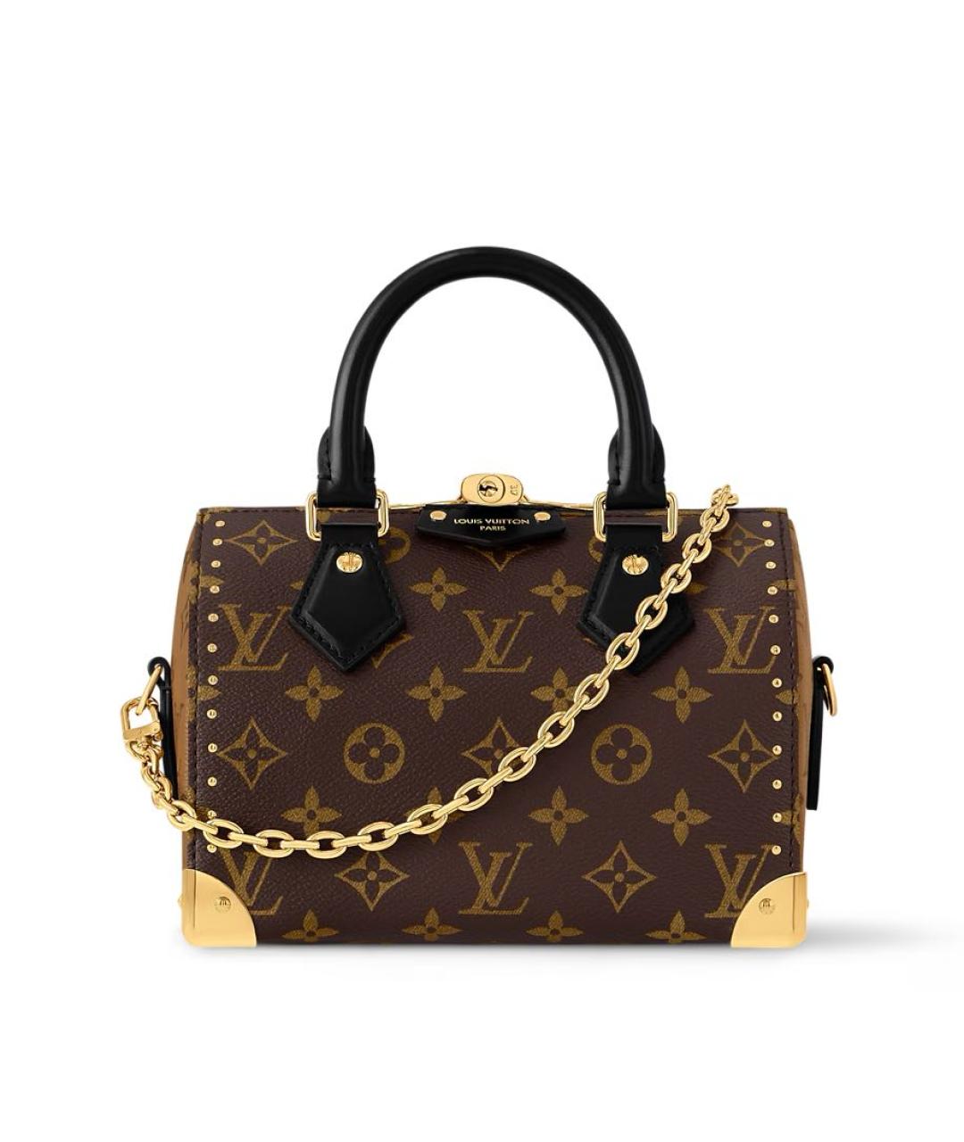 LOUIS VUITTON Коричневая сумка с короткими ручками, фото 1