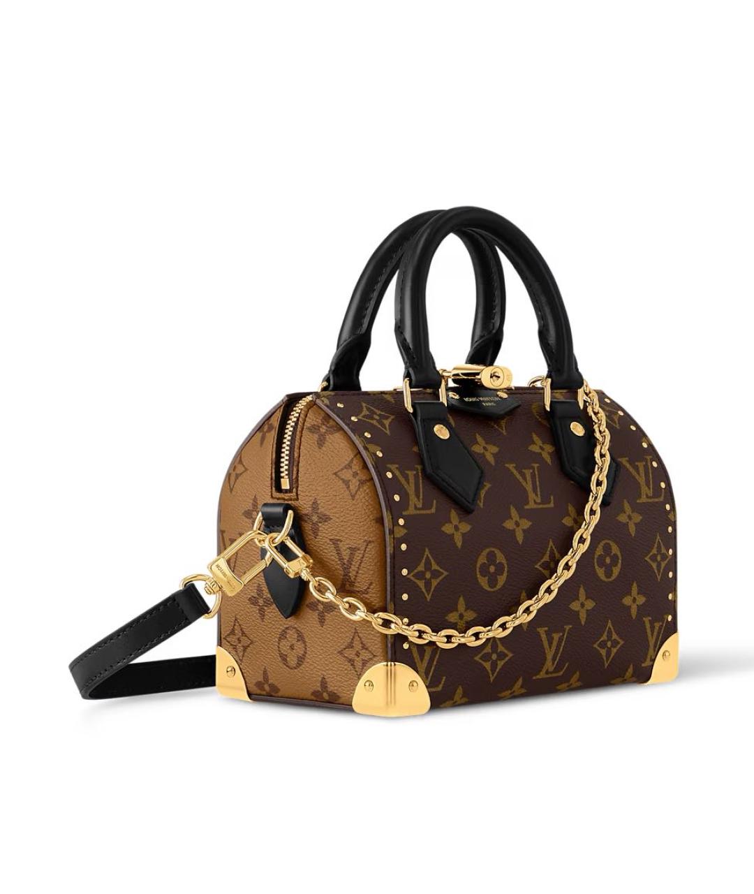 LOUIS VUITTON Коричневая сумка с короткими ручками, фото 3