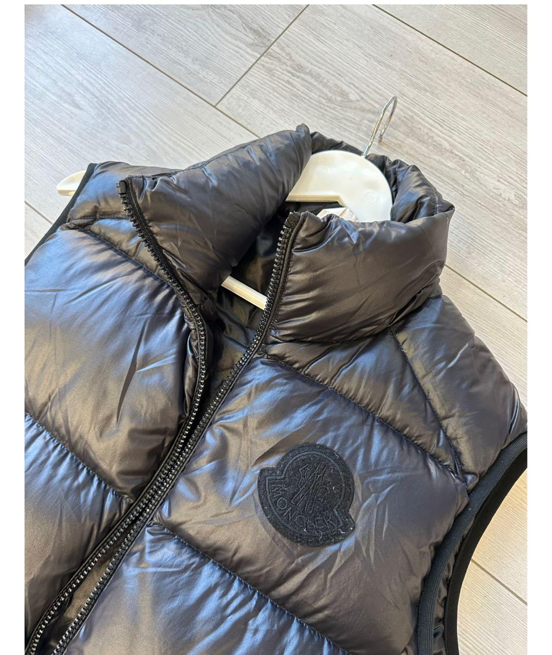 MONCLER Черный жилет, фото 2