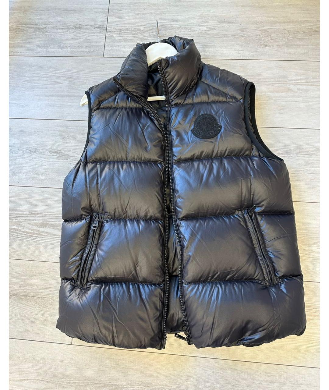 MONCLER Черный жилет, фото 8
