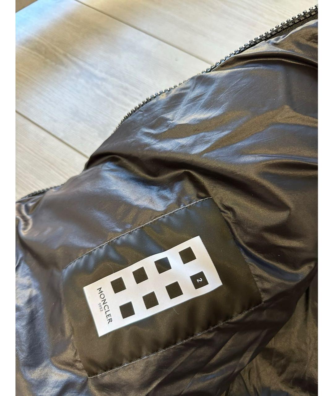 MONCLER Черный жилет, фото 4