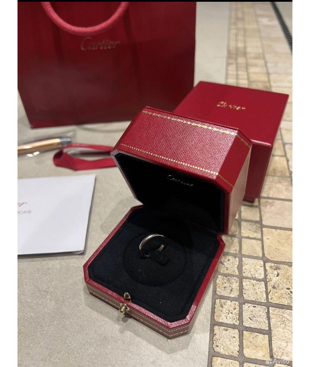 CARTIER Серебряное платиновое кольцо, фото 2