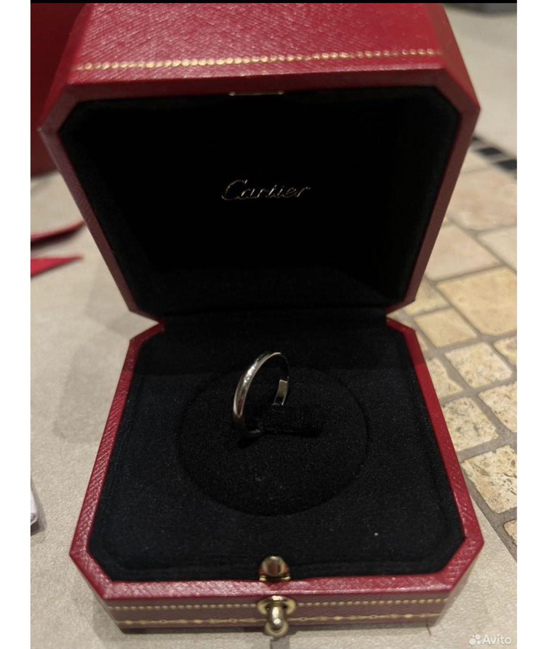 CARTIER Серебряное платиновое кольцо, фото 3