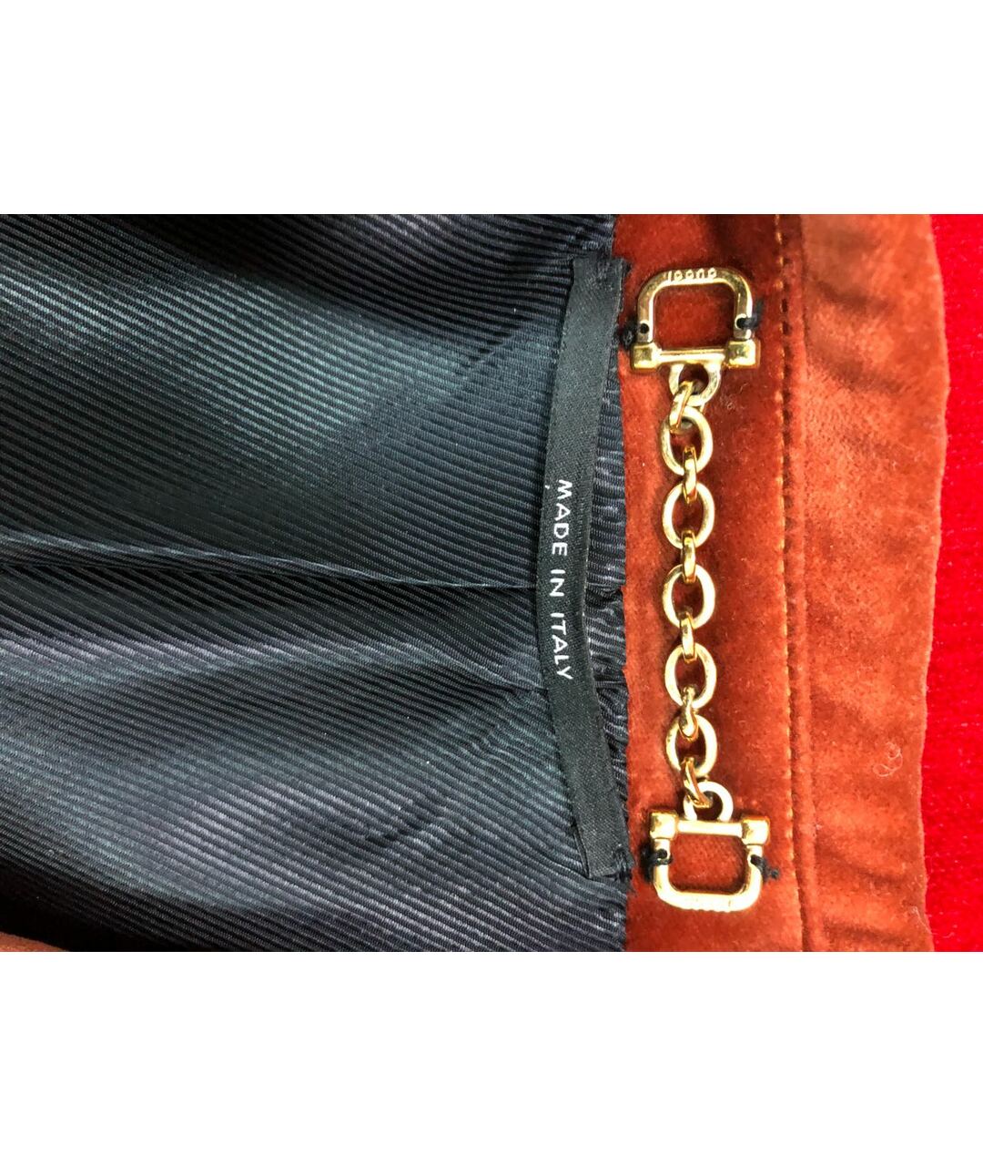 GUCCI Оранжевый велюровый жакет/пиджак, фото 4