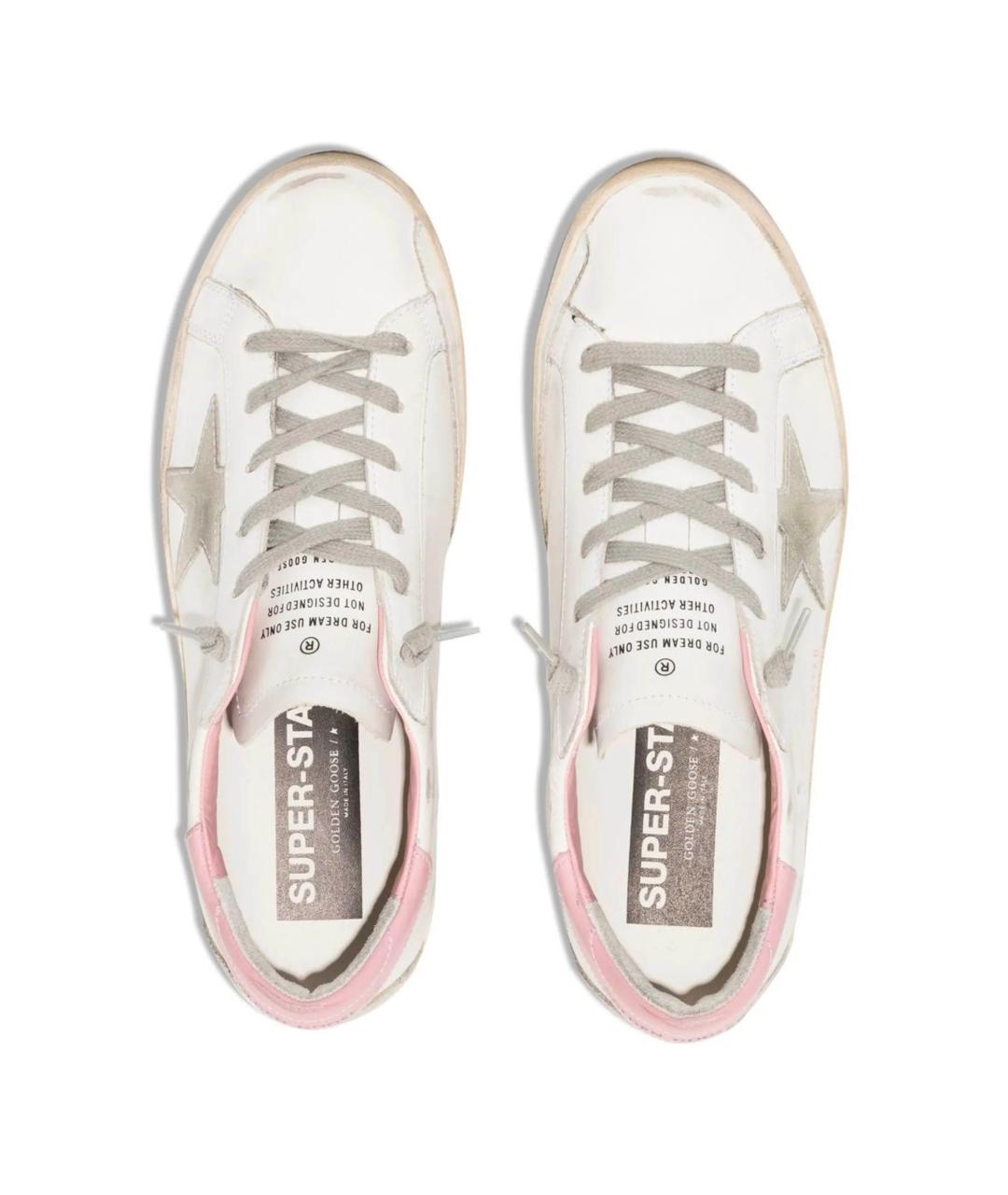 GOLDEN GOOSE DELUXE BRAND Белые кожаные кеды, фото 2