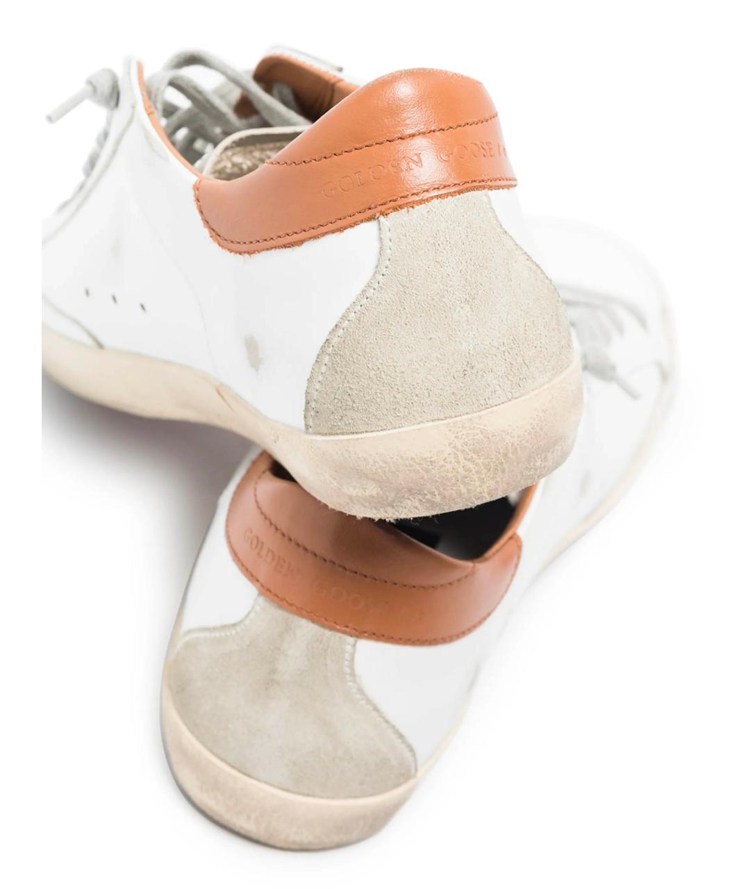 GOLDEN GOOSE DELUXE BRAND Белые кожаные кроссовки, фото 2