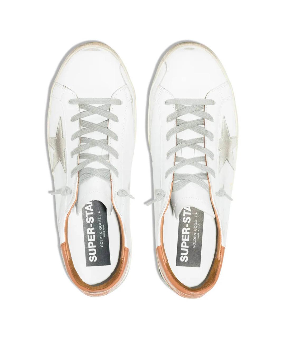GOLDEN GOOSE DELUXE BRAND Белые кожаные кроссовки, фото 4