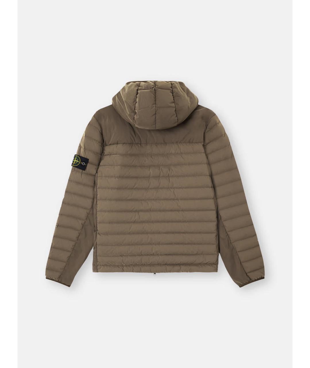 STONE ISLAND Хаки полиамидовая куртка, фото 2