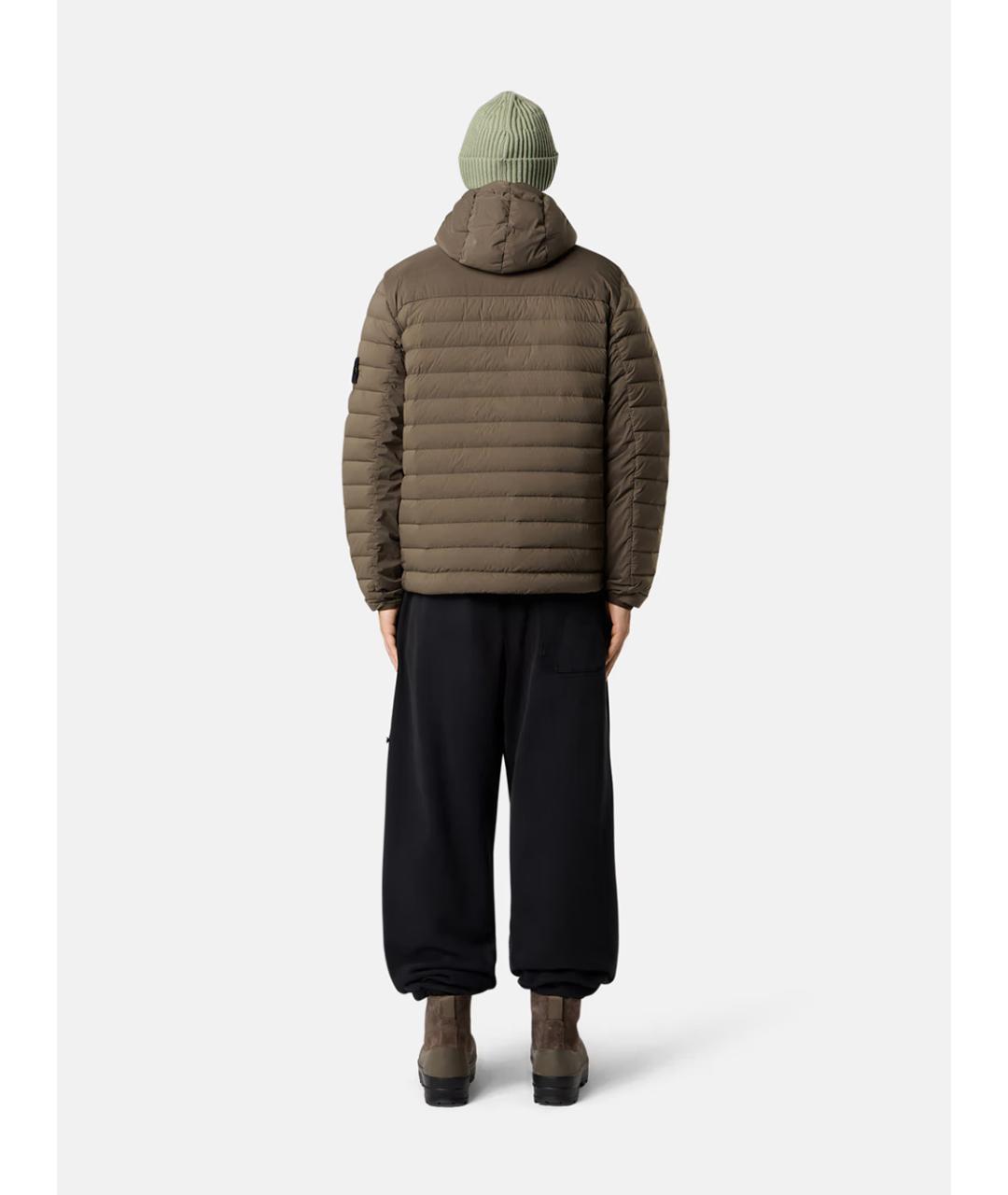 STONE ISLAND Хаки полиамидовая куртка, фото 6