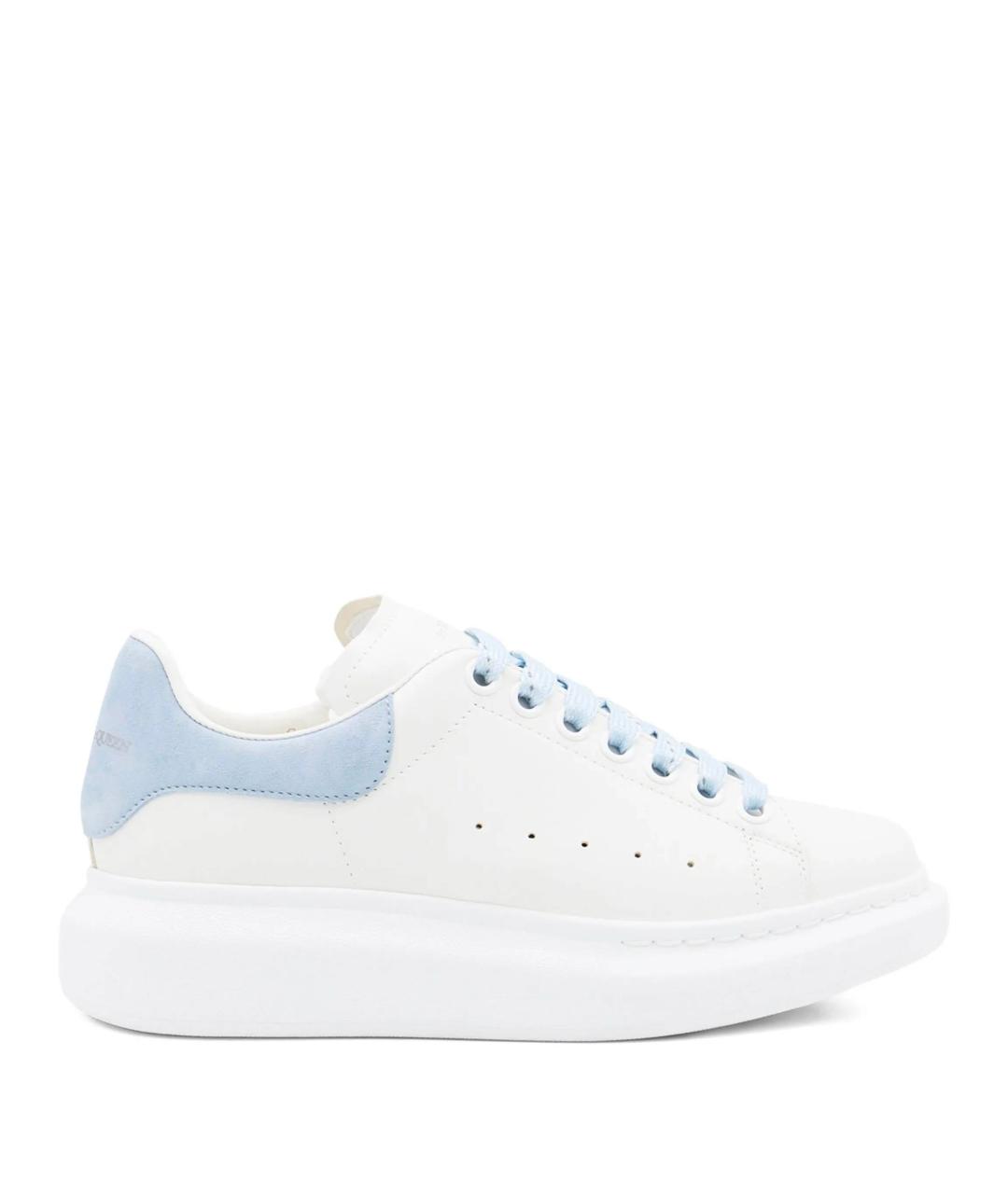 ALEXANDER MCQUEEN Белые кожаные кеды, фото 1